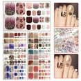 xaweyi Nail Stickers Toe Nail Stickers Summer Toe Nail Stickers Nail