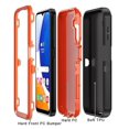 thumbnail image 6 of Xhy Samsung Galaxy A14 5G Case with Screen Protector Military Grade Heavy Duty Protection 3 in 1 Shockproof Armor Rugged Durable for Galaxy A14 5G Phone - Black+Orange, 6 of 6