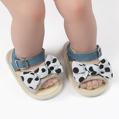 

Toddler Sandals Baby Shoes Open Toe Bowknot Shoes First Walkers Shoes Summer Flat Girls Sandals