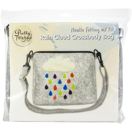 - Pretty Twisted Needle Felting DIY Kit-Rain Cloud Crossbody Bag