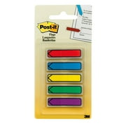 Post-it Arrow Flags, Assorted Primary Colors, .47 in. Wide, 100/On-the-Go Dispenser, 1 Dispenser/Pack