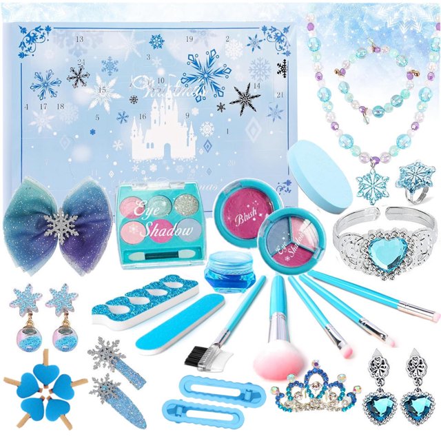 Countdown Christmas Blind Box Advent Calendar Princess Dress Up Girl Jewelry Diy Set Toy Gift