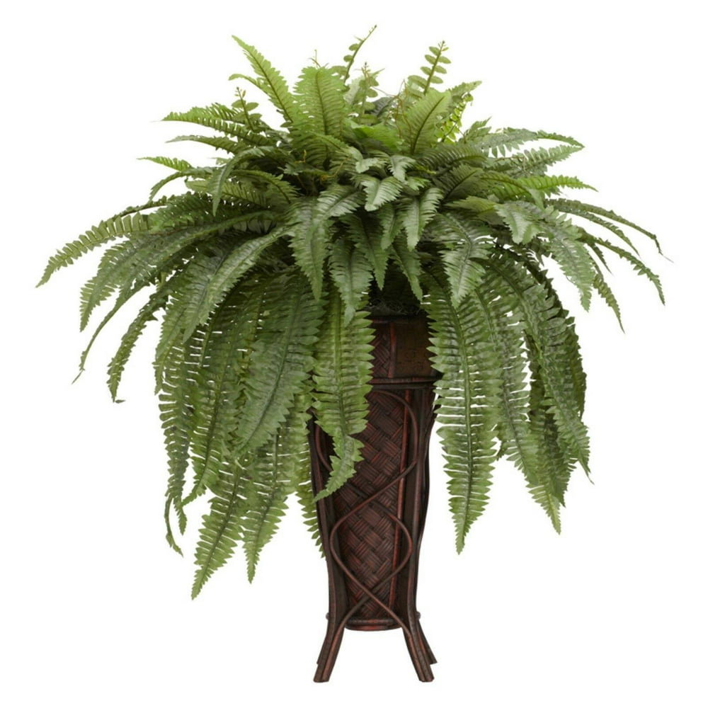 Nearly Natural 38in. Boston Fern with Stand Silk Plant