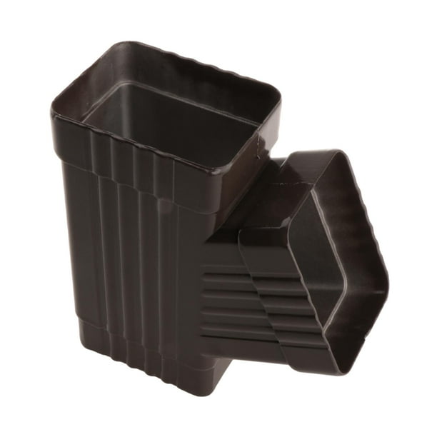 Conector en Y para canaleta de bajada de aleación de aluminio para accesorio de drenaje de Café 8x10cm