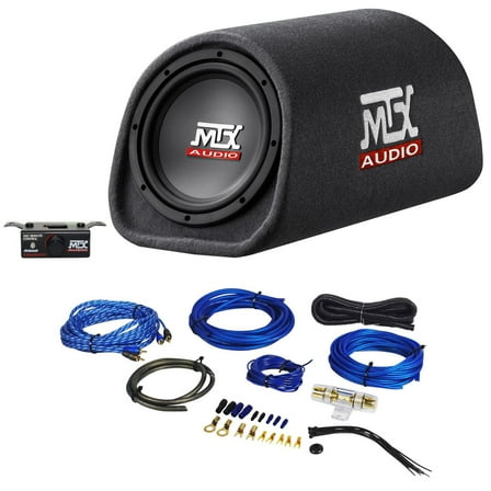 MTX Road Thunder RT8PT 8” 240 Watt Powered Vented/Ported Bass Tube Amp Wire Kit