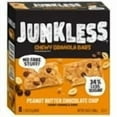 thumbnail image 2 of JUNKLESS Chewy Peanut Butter Chocolate Chip Granola Snack Bars, 1.1 oz, 8 Count pack of 1, 2 of 5