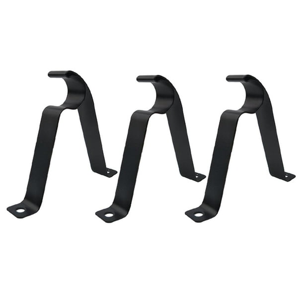 Soportes para barras de cortina, soportes para barras de cortina, barras de cortina 19mm negro
