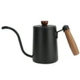thumbnail image 1 of Cafetera de acero inoxidable, cafetera de 600 ml, cafetera de madera de ML, cafetera de goteo, diseño aerodinámico, 1 of 12