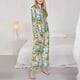 thumbnail image 3 of Balery Colorful Fruits Conjunto de Pijama con Estampado para Mujer, Conjunto de Dos Piezas con Manga Larga, Ropa de Dormir Suave con Bolsillos, Pijamas Cómodos-Small, 3 of 7