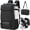 624# Black, variant on Carry on Travel Backpack for Men Airline Approved Convertible Nylon Duffle Backpack Luggage Bag