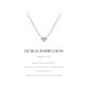 thumbnail image 2 of Heshpaws 925 collar en forma de corazón de plata esterlina, collar colgante de plata esterlina de Zirconia 5a de doble cara, regalo de Navidad para el aniversario de la mujer, con caja de regalo, 2 of 6