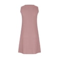 thumbnail image 5 of OSOLU Dresses Solid Color Women Summer Fashion Casual Loose Sleeveless V Tie Pocket Dress Trendy Sundress Wedding Guest Dress, 5 of 5
