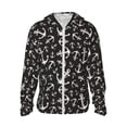 thumbnail image 2 of Uemuo Anchor Pattern Women's Full Zip UPF 50+ Sun Protection Hoodie Jacket Long Sleeve Sun Shirt Hiking Outdoor Performance with Pockets-X-Large, 2 of 9