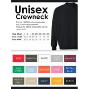 Gildan Crewneck Sweatshirt Unisex Sweatshirts Basic Casual Sweatshirts for Women Mens Fleece Crewneck Sweatshirt Long Sleeve Plain Sweatshirt