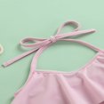 thumbnail image 3 of Kid Swimming Set Ruffle Halter Tops Mermaid Bottom Headband Set, 3 of 6