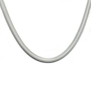 BLACKJACK JEWELRY Mens Stainless Steel Flat Snake Link Chain Necklace