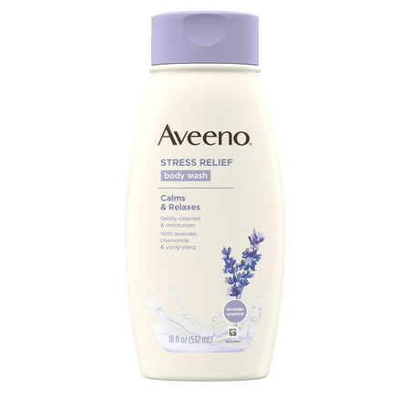 Aveeno Stress Relief Body Wash with Lavender & Chamomile, 18 fl.