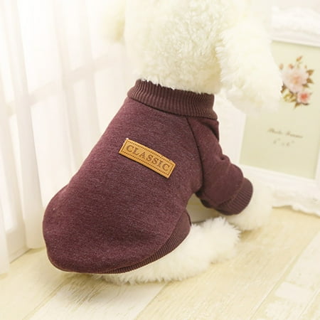 - Pet Dog Puppy Classic Sweater Fleece Sweater Clothes Warm Sweater Winter