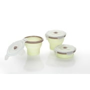 Babymoov Silicone Containers - Baby Food Collapsible Storage Containers, Set of 3 (8 oz)