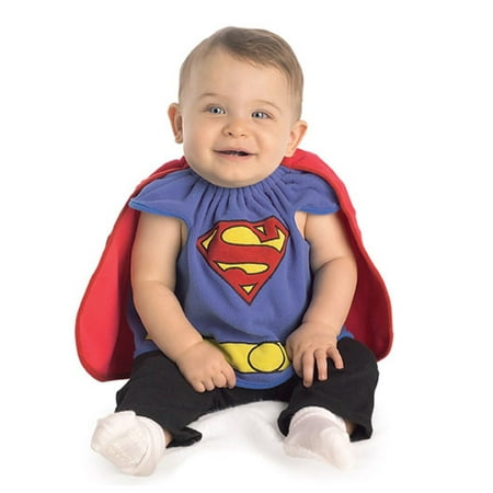 Deluxe Superman Bib with Cape Newborn Halloween Costume
