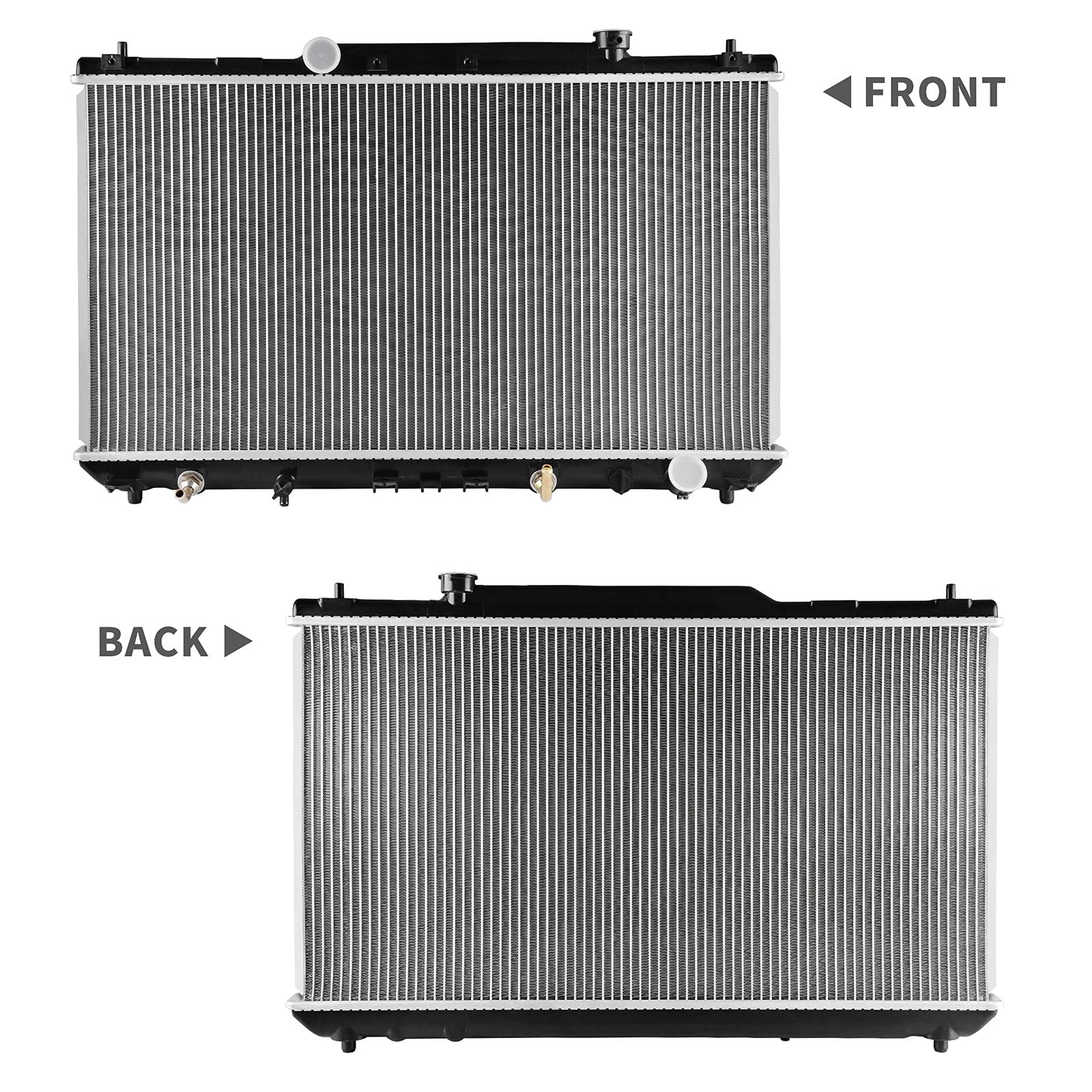 Ledkingdomus Radiator Compatible with 1997-2001 Toyota Camry 2.2l L4 1999 2000 2001 Solara 2.2L L4 4Cyl