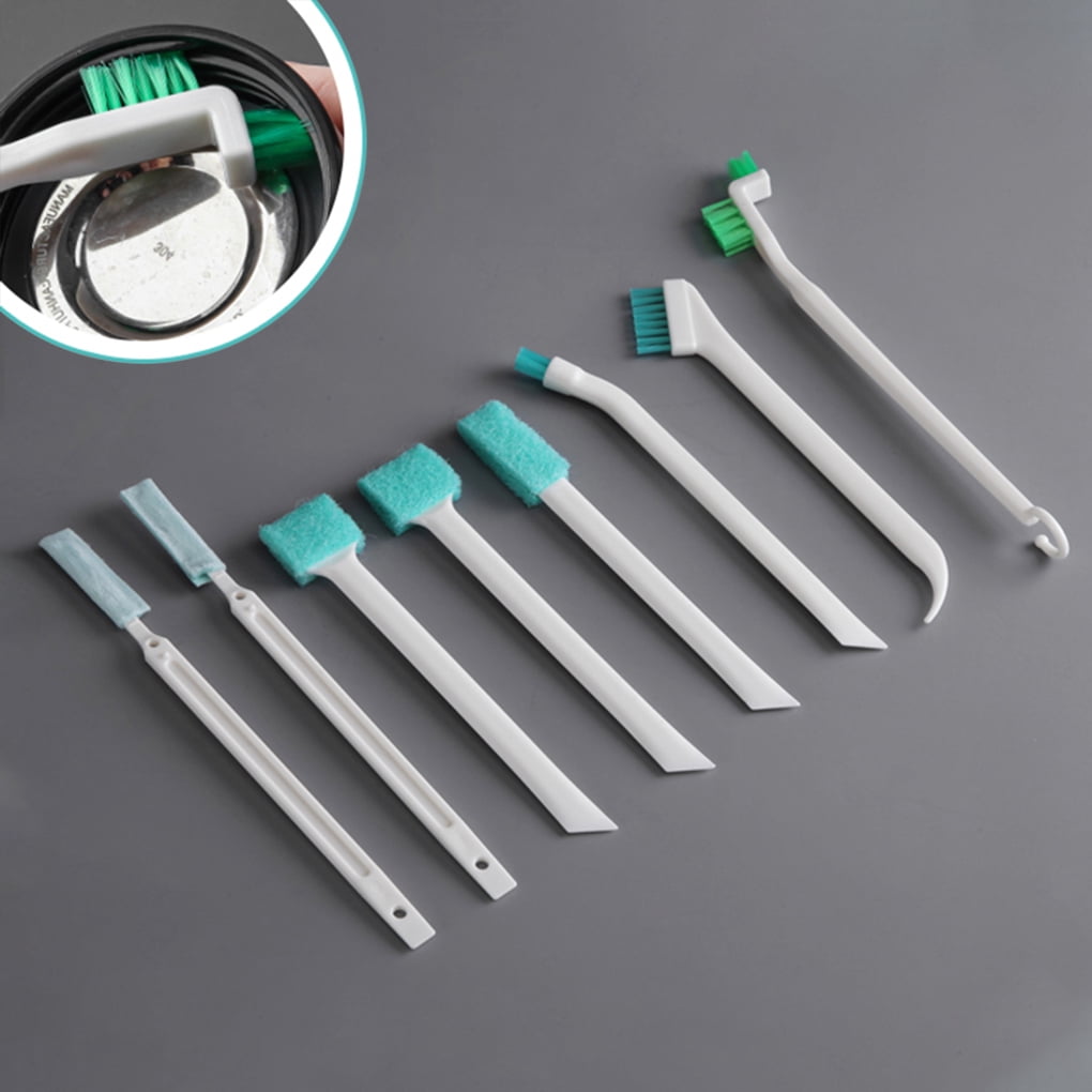 Pack of 8 Cleaning Brush with Long Handle Plastic Scrubber Beverage Milk Bottle Glass Tube