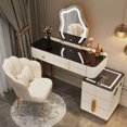 thumbnail image 3 of Smart Dresser Bedroom Modern Light Luxury Simple Master Bedroom Girl Makeup Table My Lux Decor Round, 3 of 42