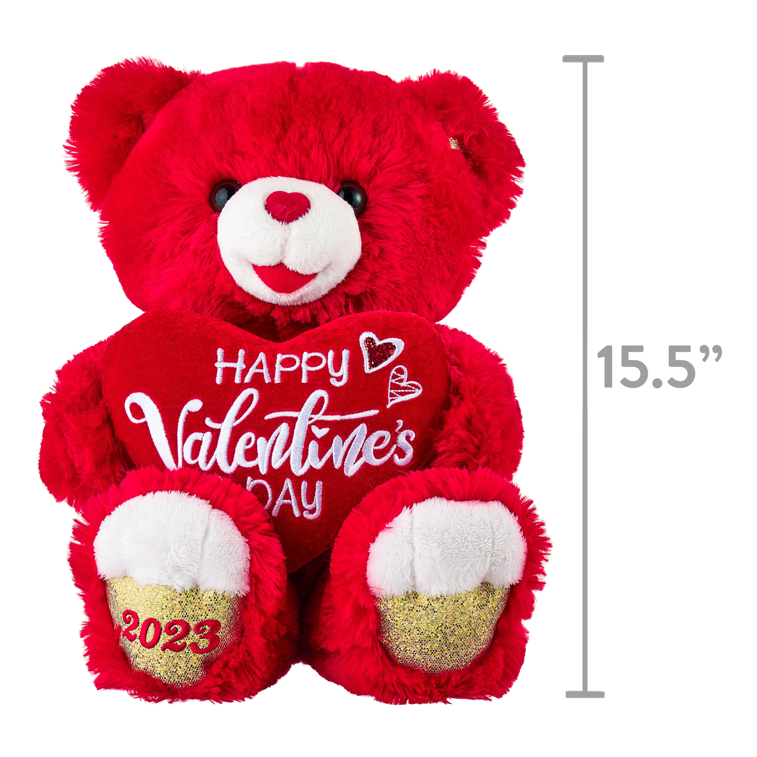 Way to Celebrate! Valentine's Day 31in Sweetheart Teddy Bear 2023, White 