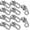Silver, variant on FINDMAG Magnetic Hooks 170LBS Heavy Duty with Carabiner Hook, Strong Magnetic Hooks for Hanging at Home, Office Locker, Workplace, Refrigerator, Cruise Ship or Travel (Black, 4)