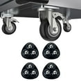 thumbnail image 6 of BAOSITY 4 Pieces Self Sticky Caster Wheel Mute 360 degree Rotation Swivel Furniture Sliders for Mop Bucket Storage Box Kitchen Appliances Black, 6 of 8