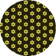 thumbnail image 1 of Ahgly Company Machine Washable Indoor Round Transitional Night Black Area Rugs, 6' Round, 1 of 7