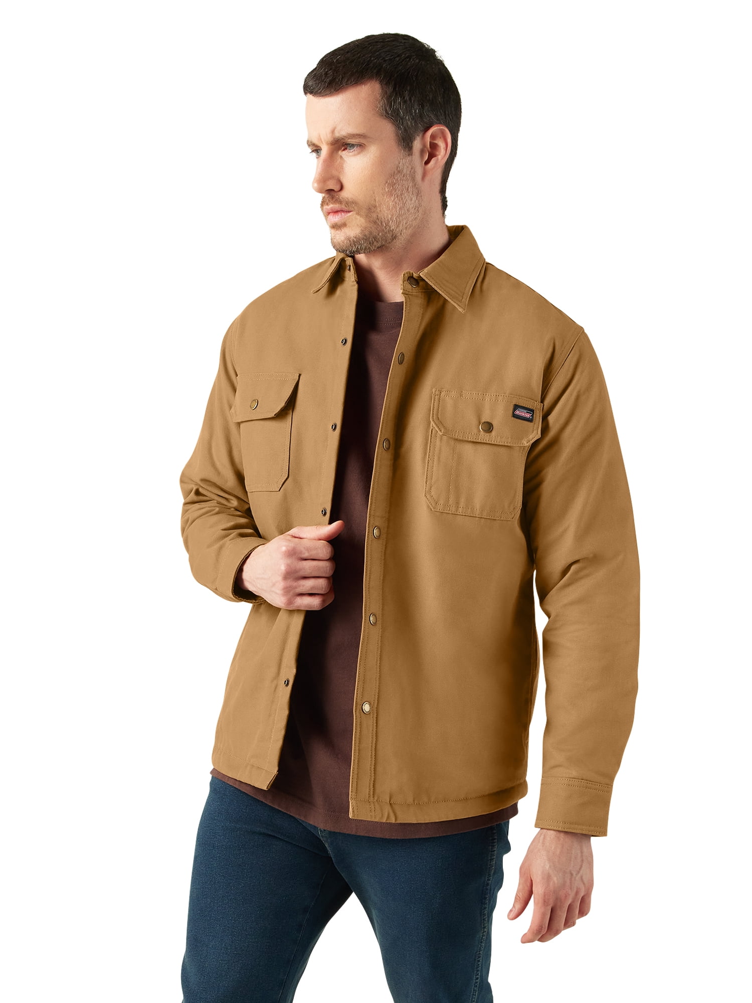 Genuine Dickies Men's Canvas Quilted Shirt Jacket