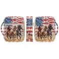 thumbnail image 2 of ZUXONGSY American Flag Horse Print Bible Case for Women Quilted Bible Bag Stylish Handbag with Multiple Pockets Carrying Book Case for Religious, 2 of 7