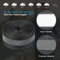 thumbnail image 3 of Uxcell Reflective Tape Strip, 1" x 20FT High Visibility Sew-on DIY Safety Fabric Webbing, Black, 3 of 6