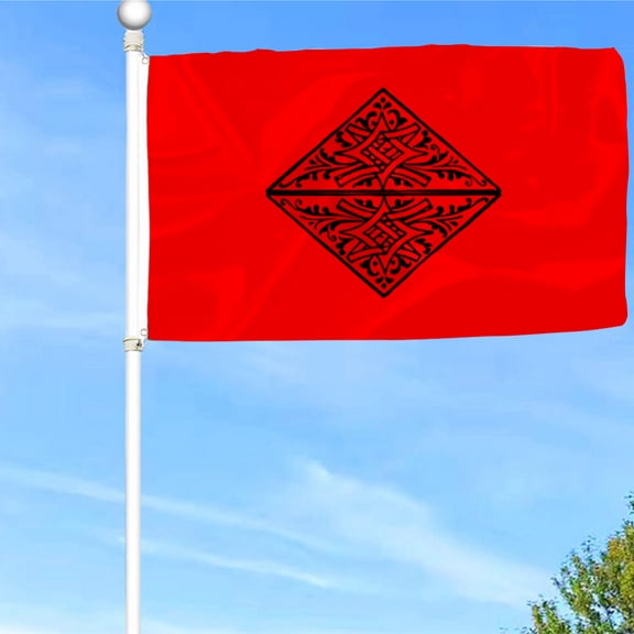 Bayyon Black Triangle Flag Banner with Grommets 3x5Feet Man cave Decor