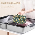 thumbnail image 3 of FORMRS Makeup Bag Travel Cosmetic Organizer for Women Fold Flat Zipper Pouch with Handle, Yellow Lemons, 3 of 8