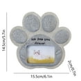 thumbnail image 3 of Pet Memorial Stones for Dogs,Loss of Dog Sympathy Gift Indoor Display,Pet Grave Markers Dog Bereavement Gifts Outdoor Tombstone Paw Shaped Carve We Love You Forever, 3 of 6