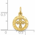 thumbnail image 4 of 10K Yellow Gold Polished Border Small Cut-Out Heart Pendant (17 X 11) Made In United States 10c295, 4 of 6