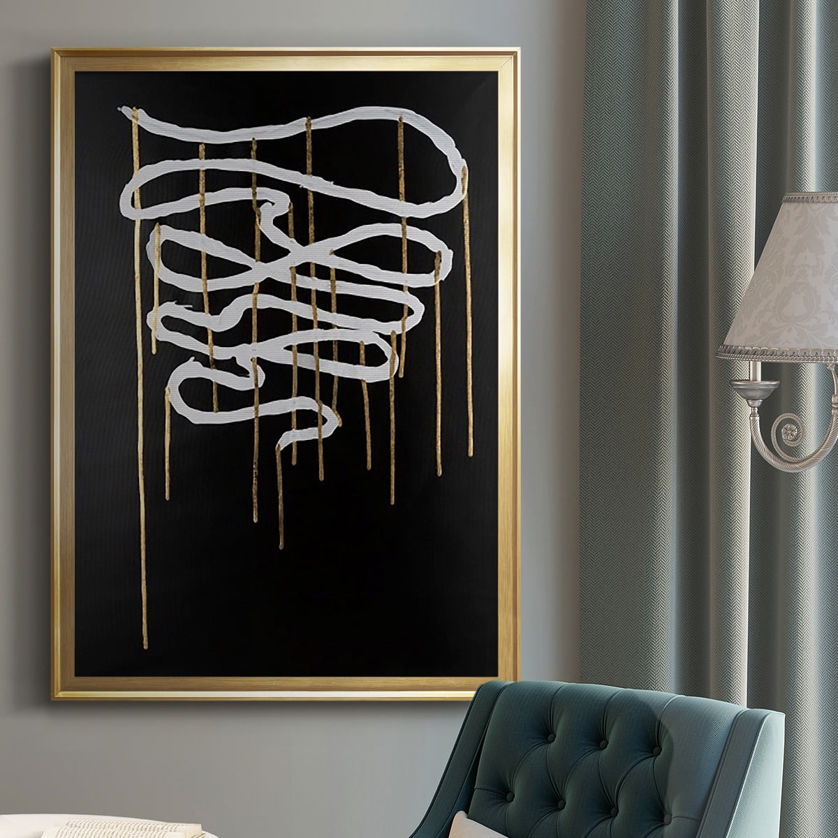 Weeping Ribbon II Premium Framed Print, in Gold, Black, or Silver - Ready to Hang