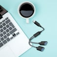 thumbnail image 4 of Type-C to USB Hub Splitter - 2-Port, Plug & Play & Compact - High-Speed Data Transfer/Charging for Laptops/Phones, 4 of 5