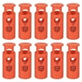 thumbnail image 1 of Unique Bargains 30Pack 4mm Cordon Serrure Plastique Double Trou Ressort Toggle Bouchons, Orange, 1 of 5