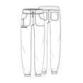thumbnail image 7 of HeartSoul Break On Through Women's Scrubs Pant Low Rise Jogger HS030, 7 of 7
