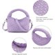 thumbnail image 4 of LHSHID Women Woven Tote Small Crossbody Bag, Weave Quilted Purse Square Shoulder Bag Woven Handbag with Detachable Strap, 4 of 7