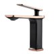 thumbnail image 2 of Grifo de lavabo de cascada negro moderno, grifo de baño de una sola manija para lavabo de encimera, grifos cuadrados de latón de alta calidad ER, 2 of 4
