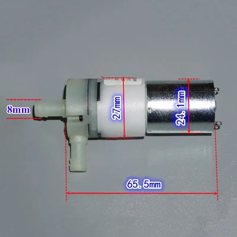 TCS JSB2438 Small Mini 370 Motor Water Pump DC 12V Micro 27mm Diaphragm Pump Self-priming Suction Water Pump DIY Dispenser Tank