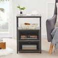 thumbnail image 2 of VECELO Javlergo 2-Drawer Nightstand/End Side Table with Storage Shelf Old School, 2 of 5