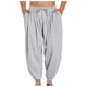 thumbnail image 2 of Pantalones largos para hombre, informales, de color, con cordón ajustable en la pierna, transpirables y holgados., 2 of 6