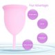 thumbnail image 4 of Copa menstrual Femenina Silicona Medicina Femenina Fuga Fuga Safézgo Libre Copa de Higiene Femenina Pink L, 4 of 7