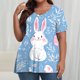 thumbnail image 2 of Camisas de Manga Larga para las Mujeres Cuello Redondo Impreso de Ajuste Suelto, Top de Moda de Verano Sexy para el Uso Diario, 2 of 6