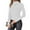 White, variant on Diufon Women's Turtleneck Shirts Slim Stretchy Long Sleeve Tops Ribbed Knit Basic Blouse Fall Winter Warm Top